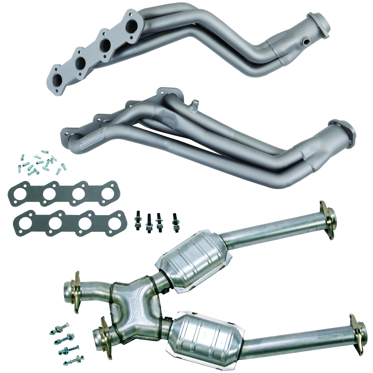 BBK Performance Parts 15412 96-04 MUSTANG GT 1-5/8 LONG TUBE HEADERS PLUS MID PIPE (TITANIUM CERAMIC)